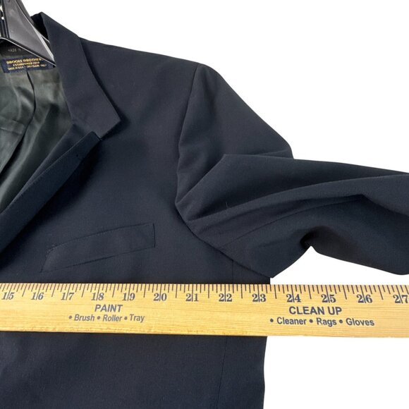 Brooks Brothers Mens Navy Blue Wool Blazer Jacket Two Button Made in USA - Picture 6 of 6